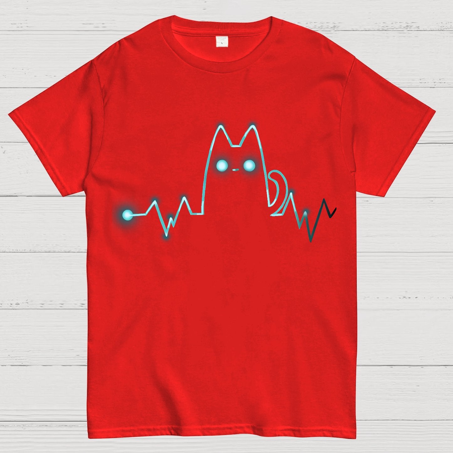 Heart Cat Beat Geek T-Shirt