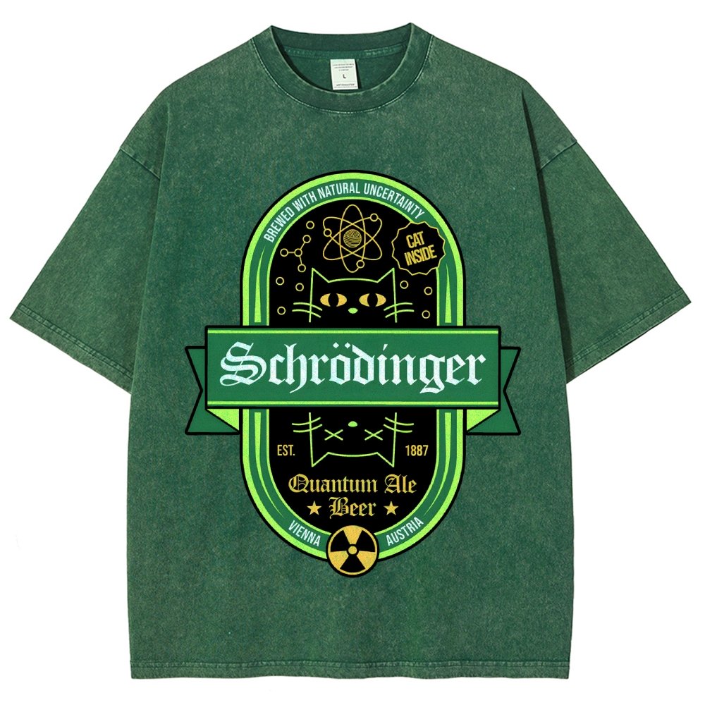 Schrodinger Quantum Ale Beer Vintage Distressed T-shirt