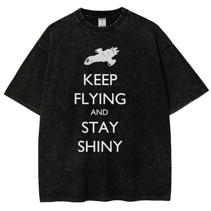 Keep Flying And Stay Shiny Vintage Distressed T-shirt