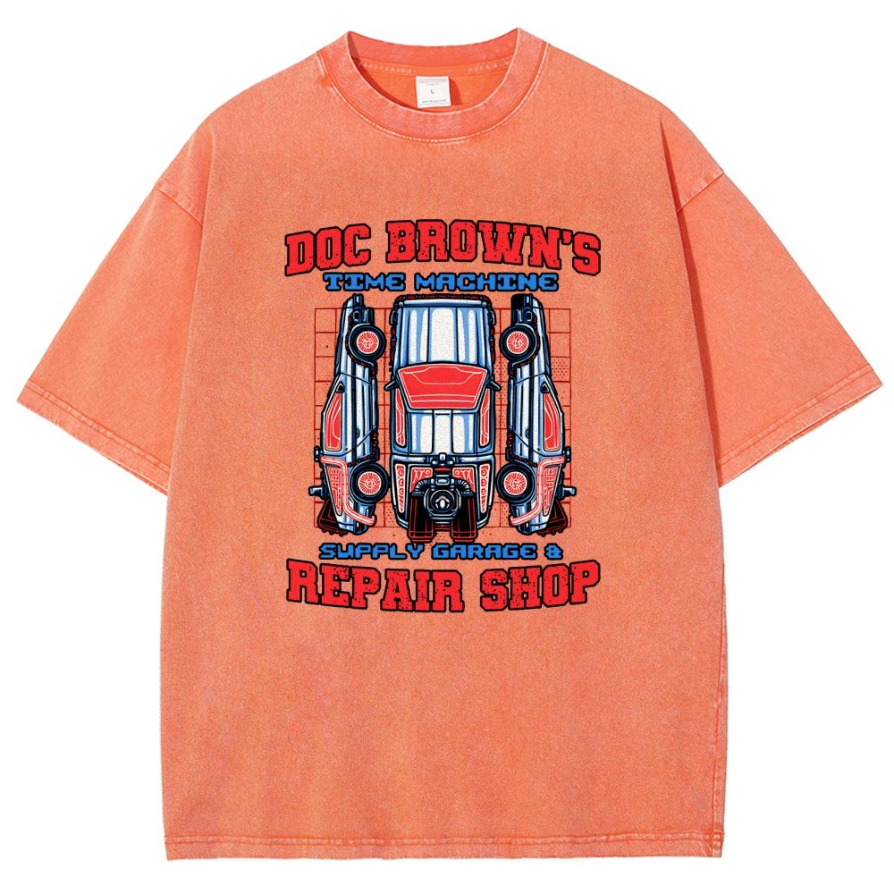 Time Machine Repair Shop Vintage Distressed T-shirt