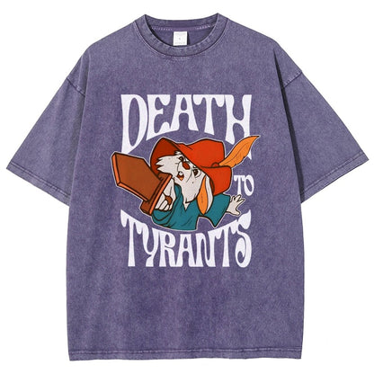 Skippy Rabbit Death To Tyrants Vintage Distressed T-shirt