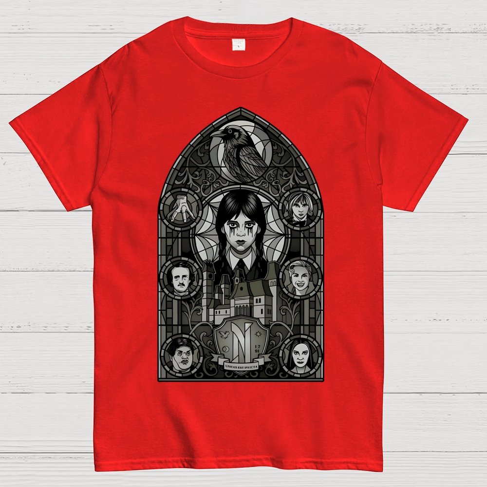 Stained Glass of Outcasts Geek T-Shirt