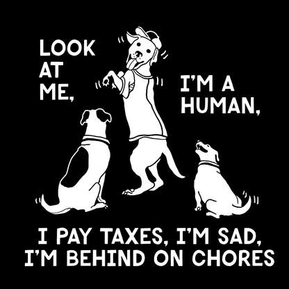 Dog Mocks Humans Geek T-Shirt