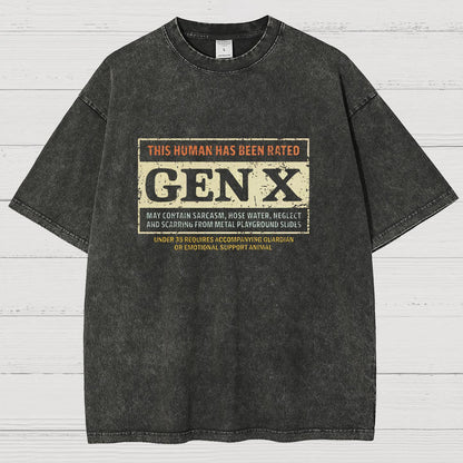 RATED GEN X Vintage Distressed T-shirt