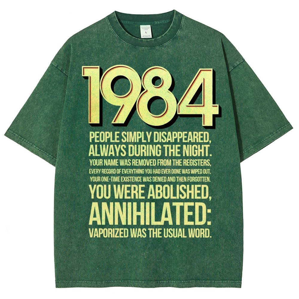 1984-Evaporation-Satire Vintage Distressed T-shirt