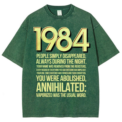 1984-Evaporation-Satire Vintage Distressed T-shirt