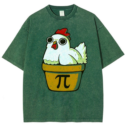 Chicken-Pot-Pie-Math Nerd Vintage Distressed T-shirt