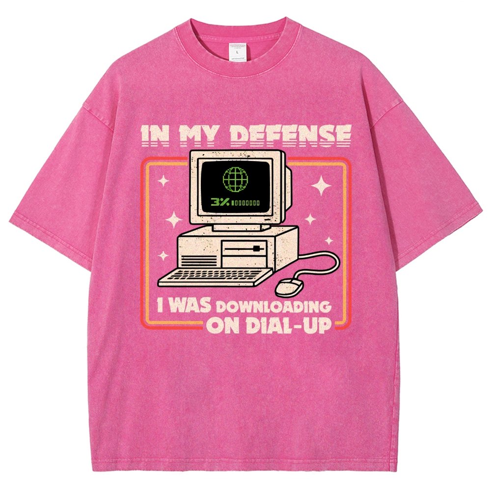 Defense Protocol Dial-Up Vintage Distressed T-shirt