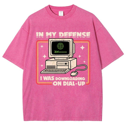 Defense Protocol Dial-Up Vintage Distressed T-shirt