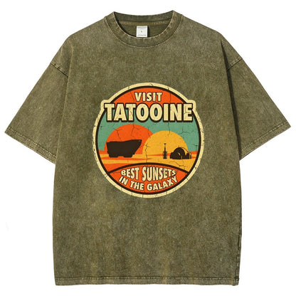 Best Sunsets In The Galaxy Vintage Distressed T-shirt