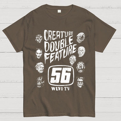 Creature Double Feature Classic Monsters Unisex Geek T-Shirt