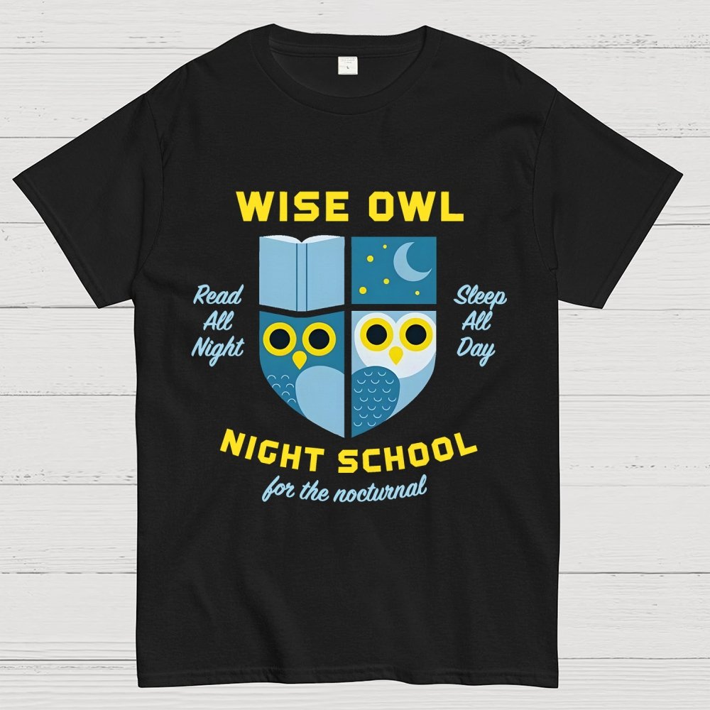 Wise Owl Night School Unisex Geek T-Shirt