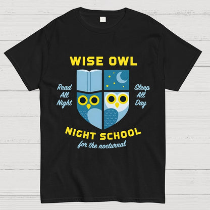 Wise Owl Night School Unisex Geek T-Shirt