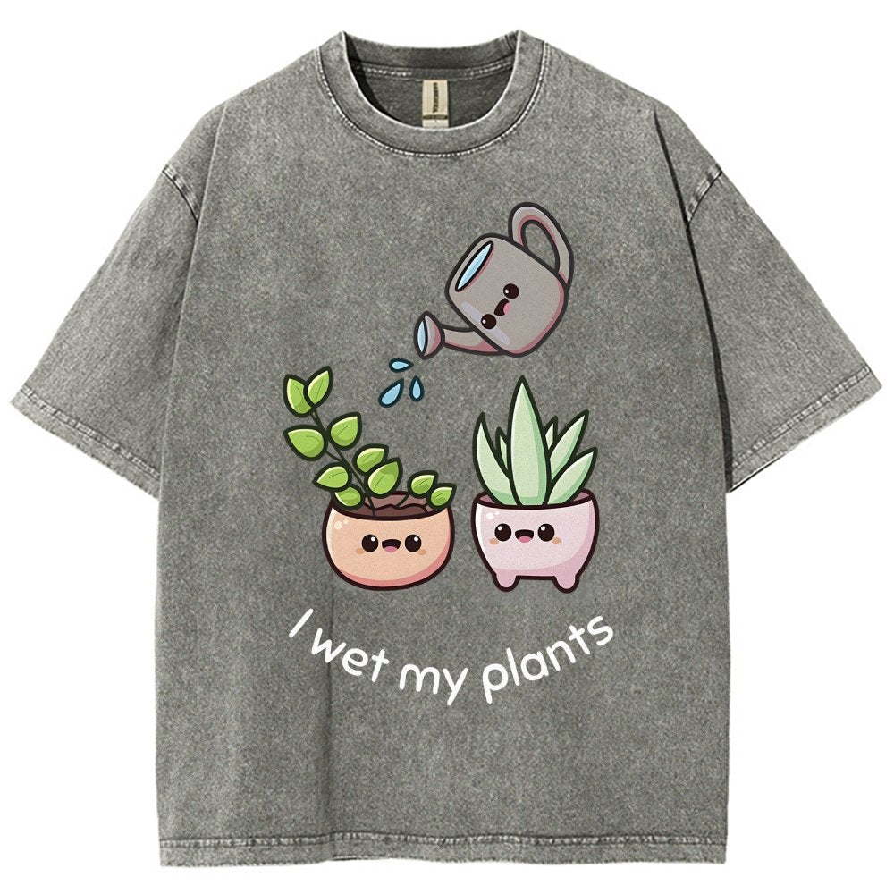 Wet My Plants Vintage Distressed T-shirt
