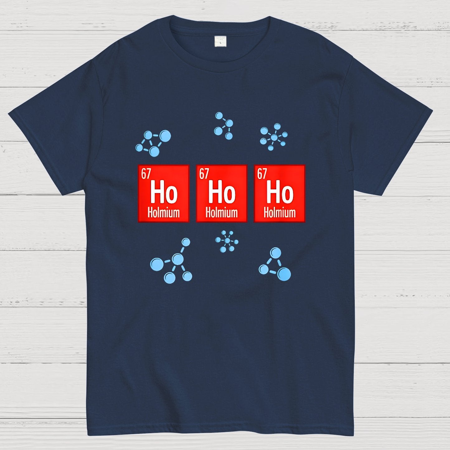 Chemical Element Christmas Ho Ho Ho Geek T-Shirt