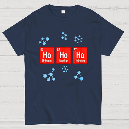 Chemical Element Christmas Ho Ho Ho Geek T-Shirt