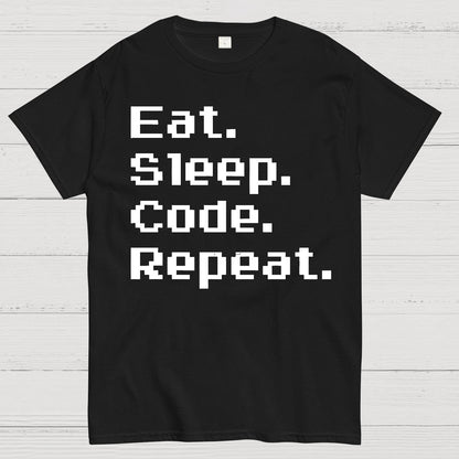 Eat Sleep Code Repeat Geek T-Shirt