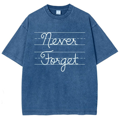 Cursive - Never Forget Vintage Distressed T-shirt