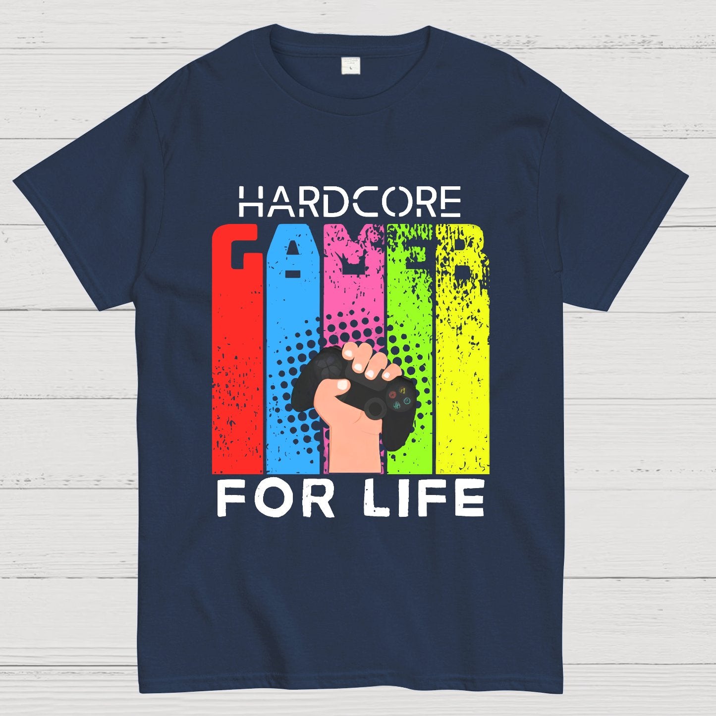 Hardcore Gamer for Life Geeky T-Shirt