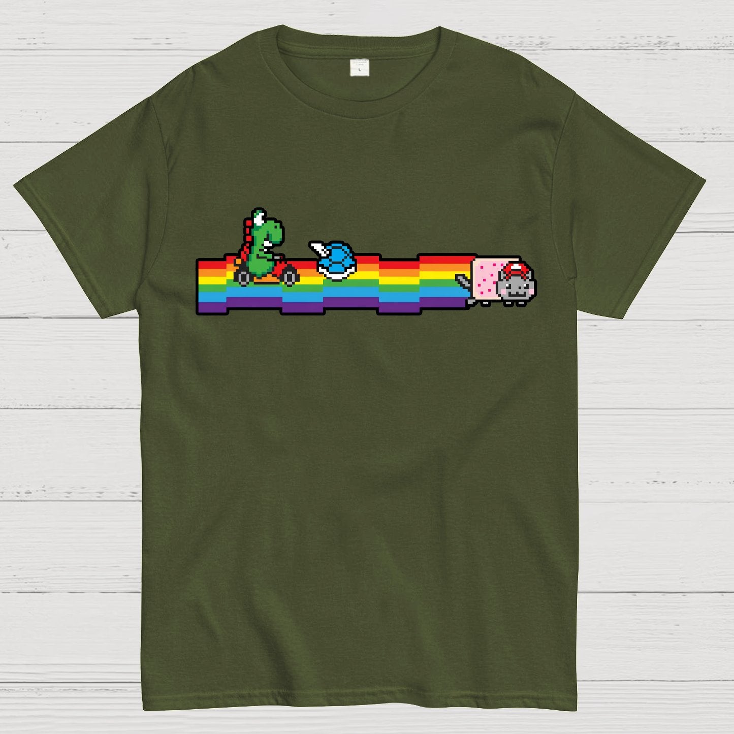 Rainbow Kart Geek T-Shirt