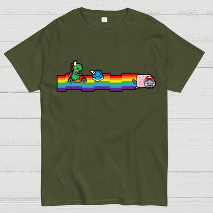 Rainbow Kart Geek T-Shirt