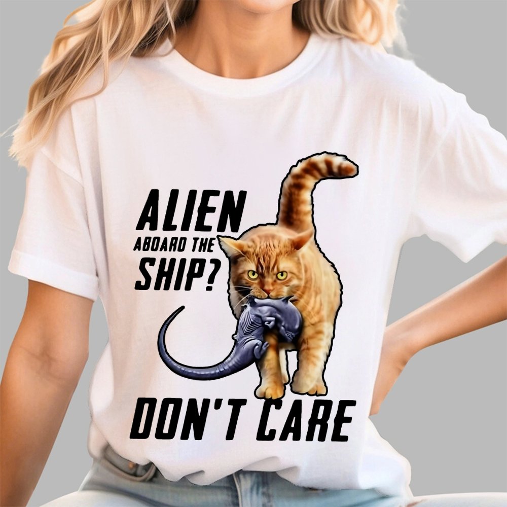 Top Cat Alien Aboard The Ship Don’t Care Geek T-Shirt