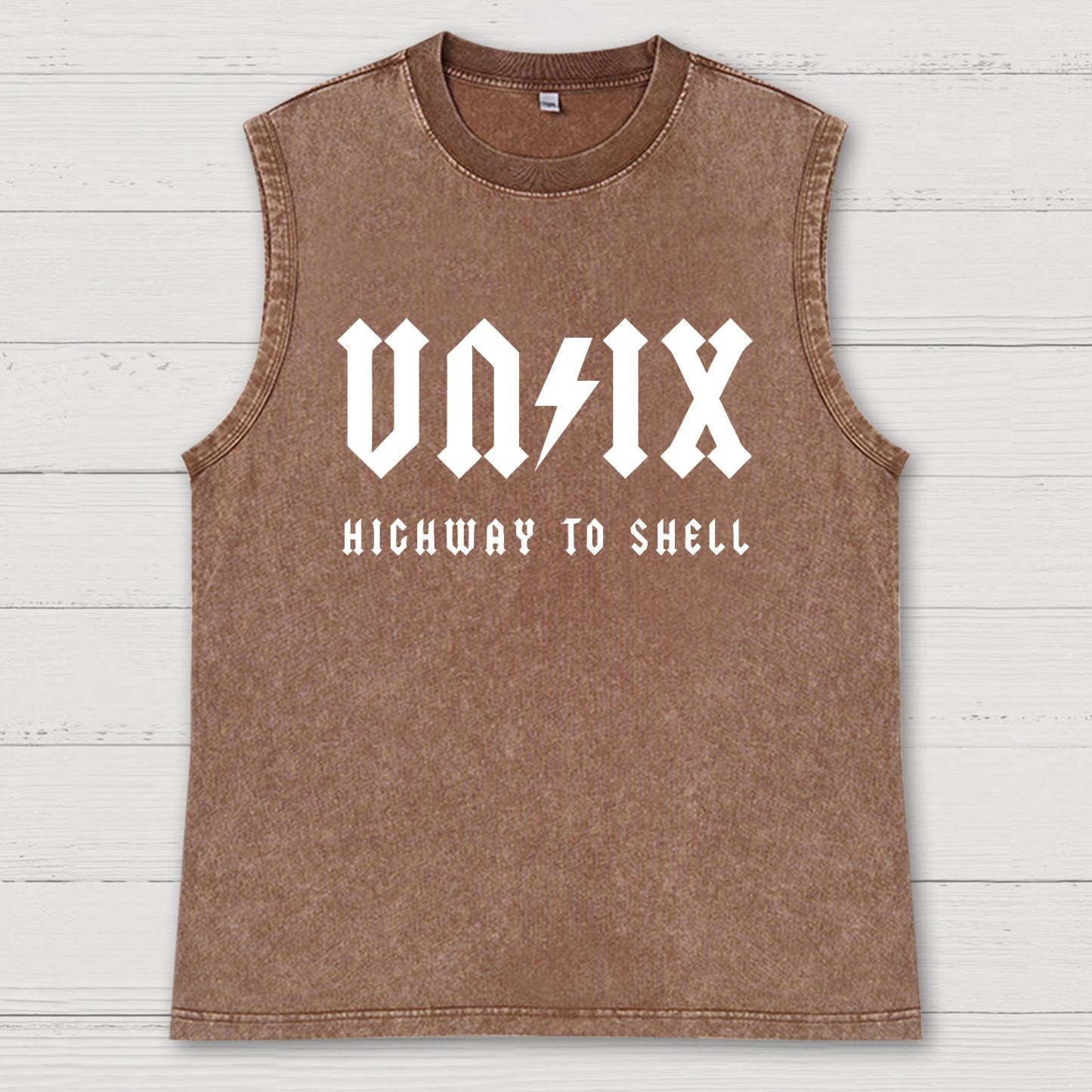Highway to shell Vintage Distressed Washed Tank