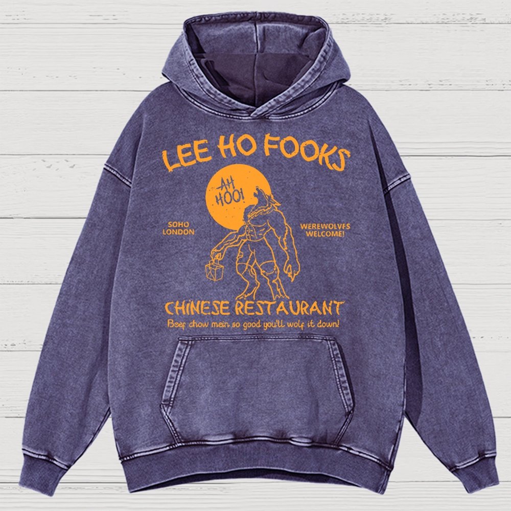 Lee Ho Fooks Chinese Restaurant Vintage Distressed Hoodie