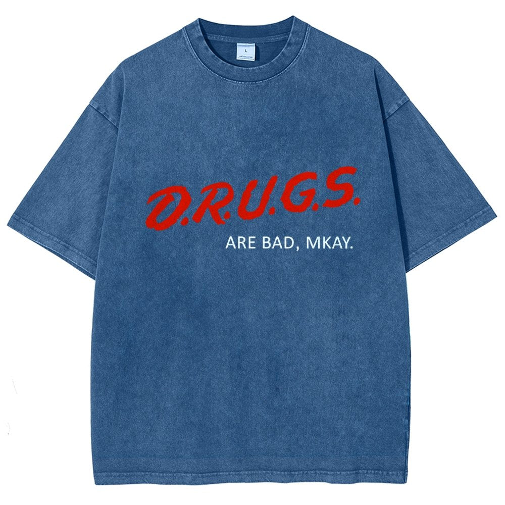 Drugs are Bad Vintage Distressed T-shirt