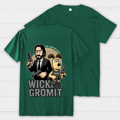 The Wrong Dog  Back Printing Geek T-Shirt