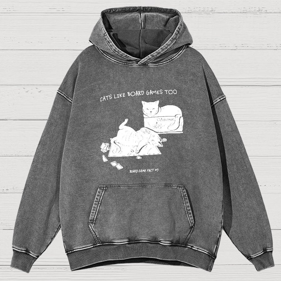 Board Game Fact #9 Vintage Distressed Hoodie