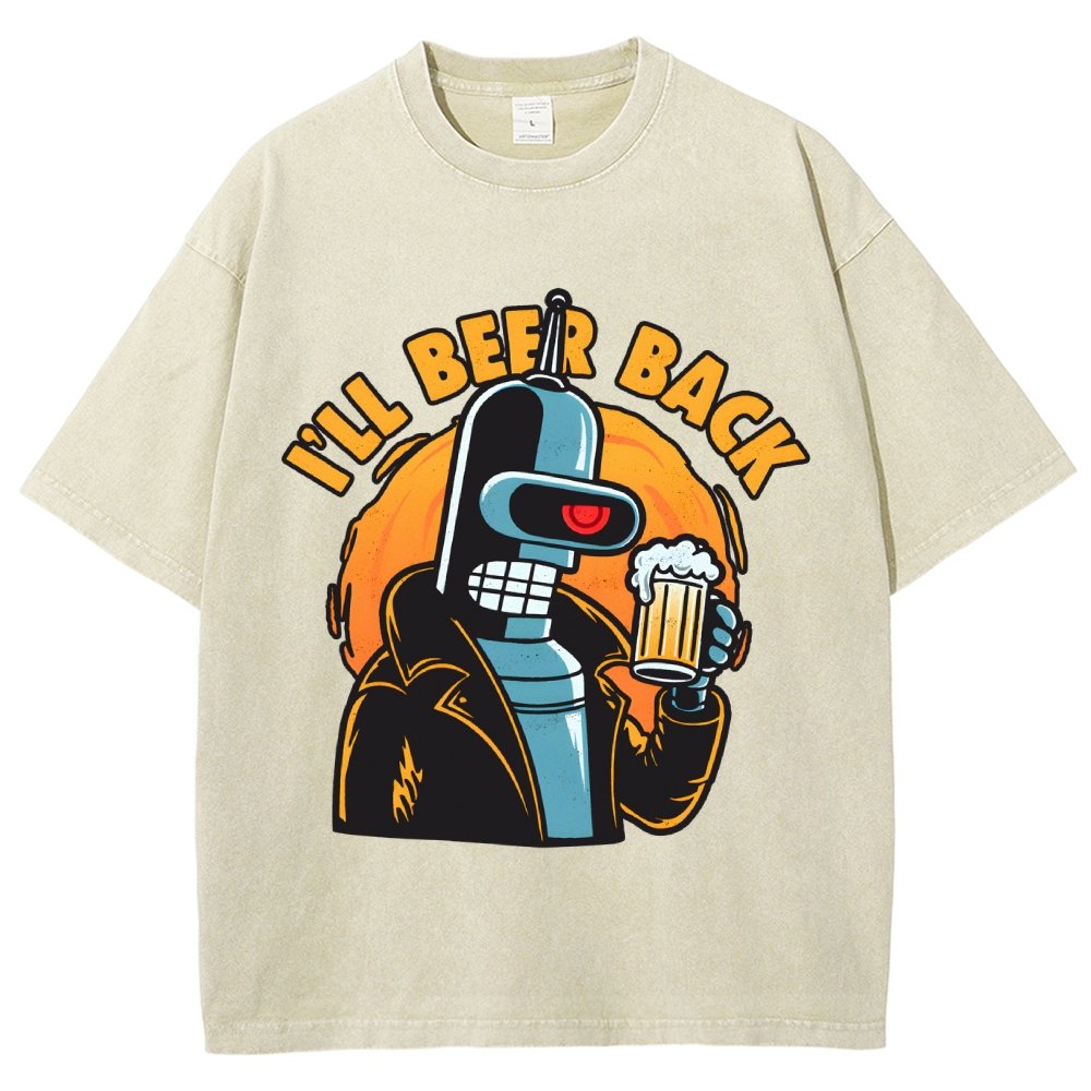 I'll Beer Back Vintage Distressed T-shirt
