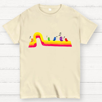 Retro Rainbow Tune Geek T-Shirt