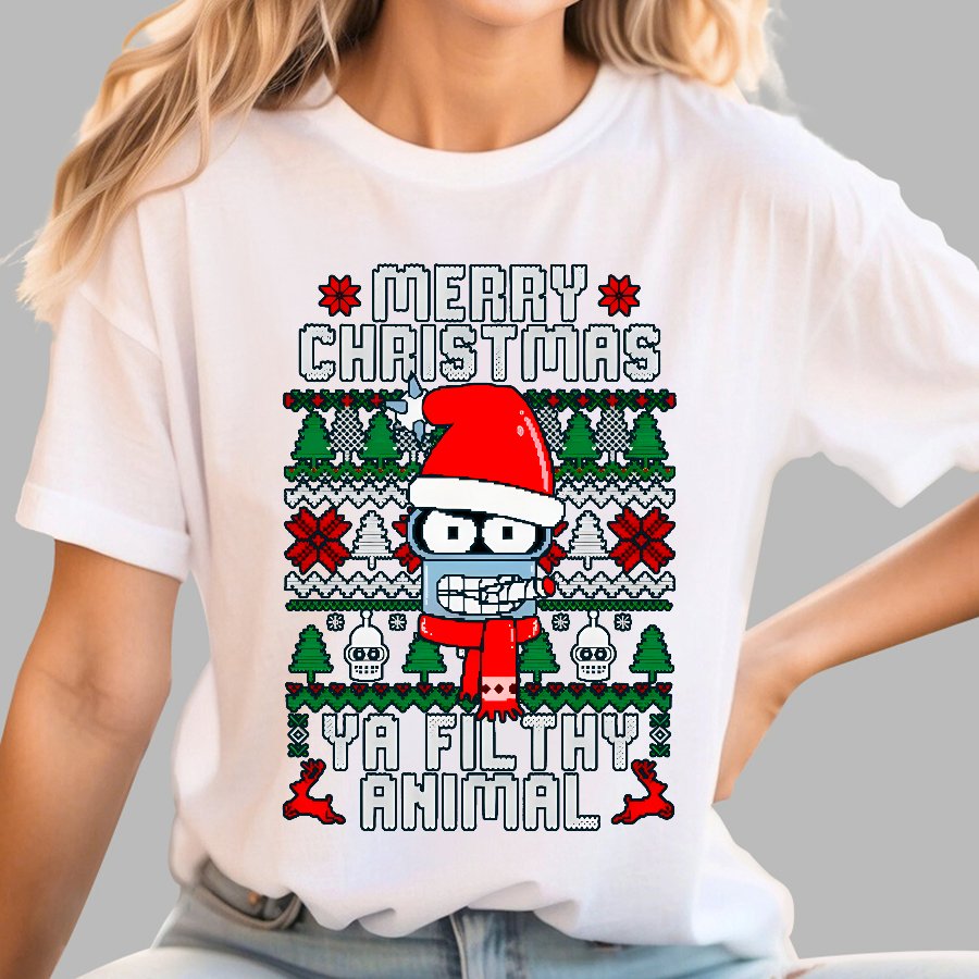 Merry Christmas Ya Filthy Animal Geek T-Shirt