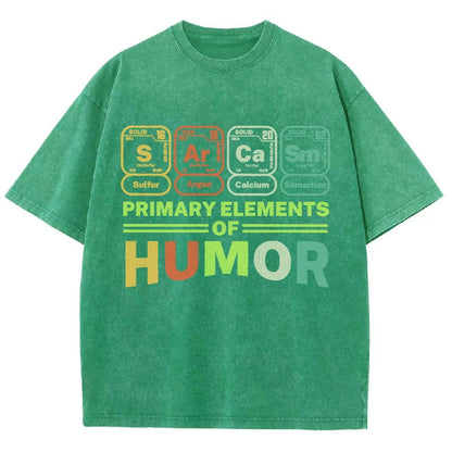 Primary Elements Of Humor Vintage Distressed T-shirt