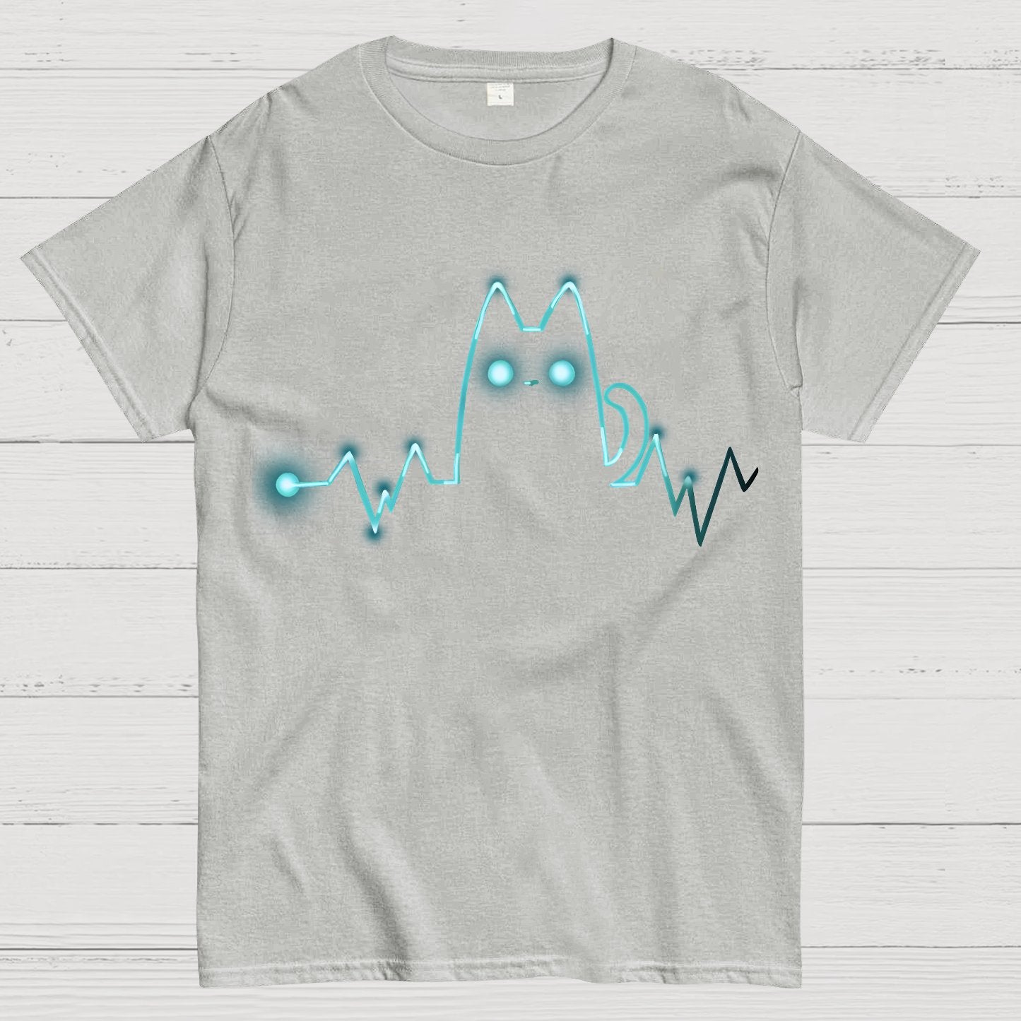 Heart Cat Beat Geek T-Shirt