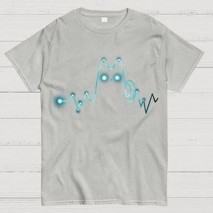 Heart Cat Beat Geek T-Shirt