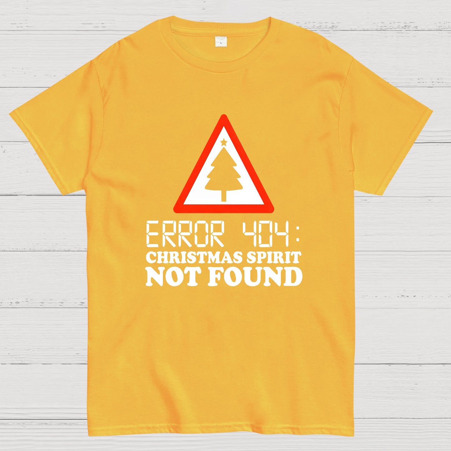 Error 404 Christmas Spirit Not Found Geeky T-Shirt