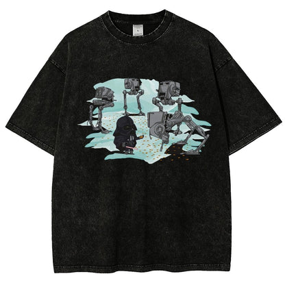 Dark Lord feeds the mechanical bird Vintage Distressed T-shirt