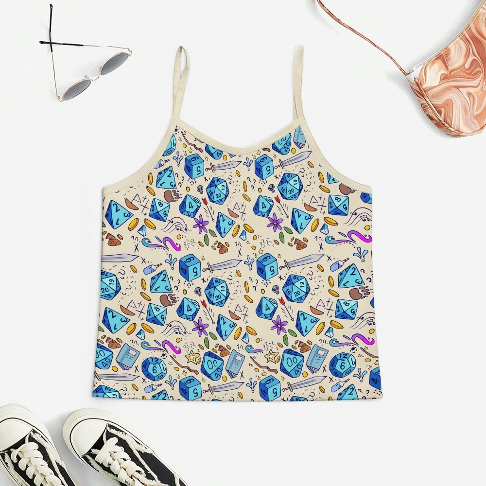 Vintage Dice Game Women's Geek Suspender Cami Set