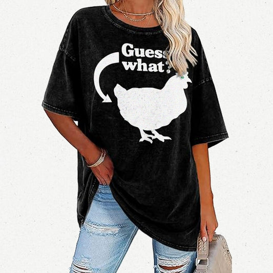 Chicken Butt Vintage Distressed T-shirt