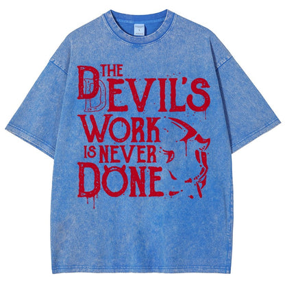 Never Done Vintage Distressed T-shirt