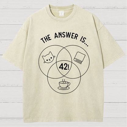 42 Cats Vintage Distressed T-shirt