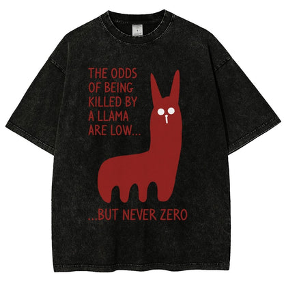 Killer Llama Vintage Distressed T-shirt