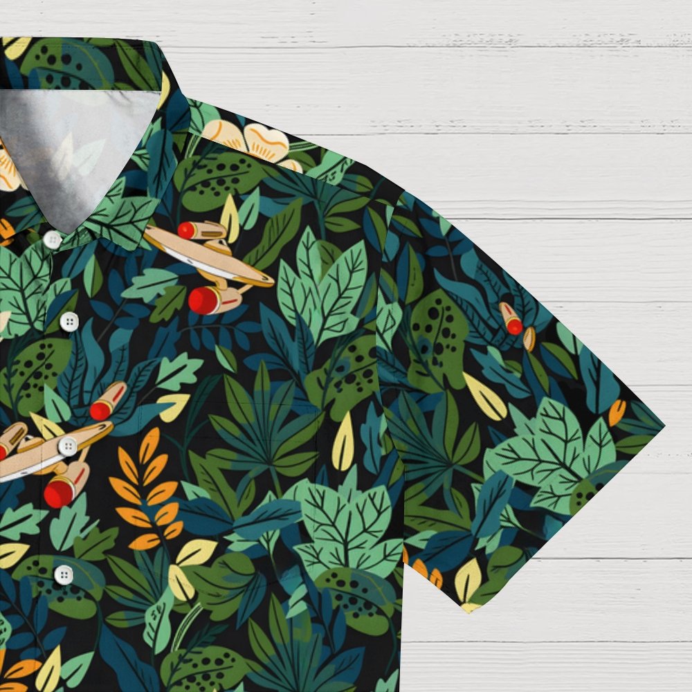 Scifi Spacecraft Geek Hawaiian Shirt