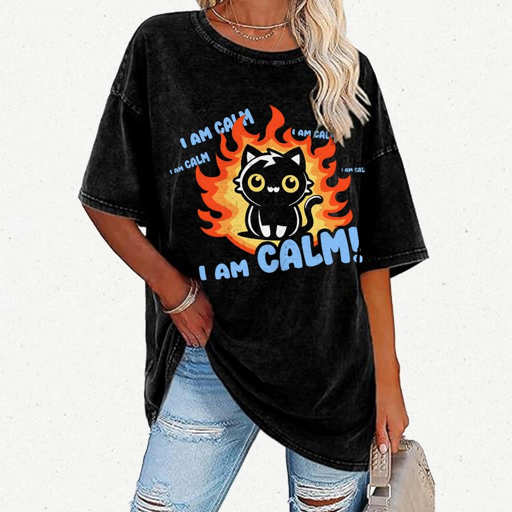 I Am Not Stressed! I Am Calm Vintage Distressed T-shirt