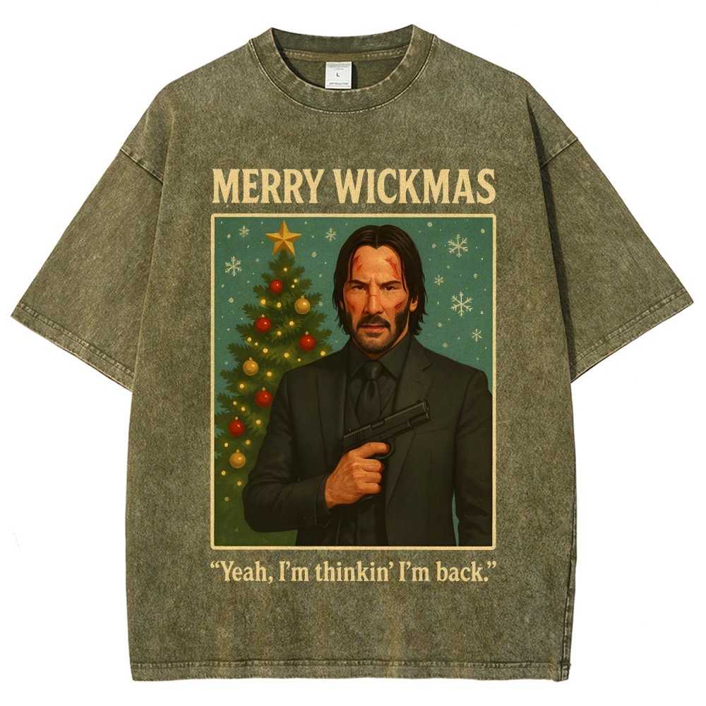 Merry Christmas Yeah, I'm Thinkin' I'm Back!  Vintage Distressed T-shirt