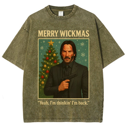 Merry Christmas Yeah, I'm Thinkin' I'm Back!  Vintage Distressed T-shirt