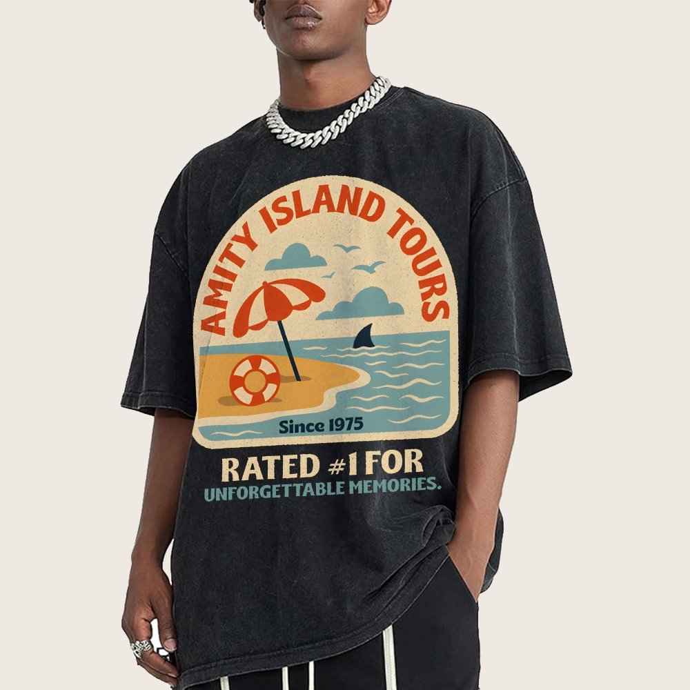 Seaside Tours Vintage Distressed T-shirt