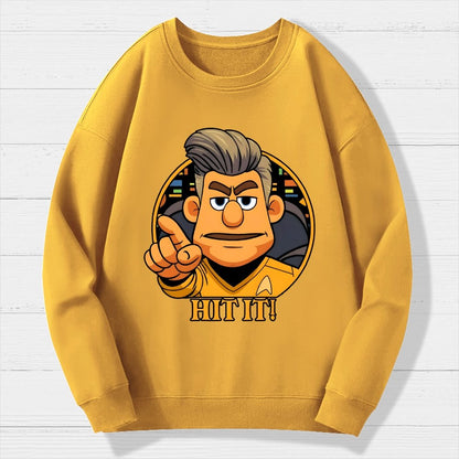 Hit It Geek Cotton Sweatshirt